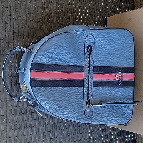 Coach Bags Coach Jordyn Backpack With Varsity Stripe Nwt Poshmark